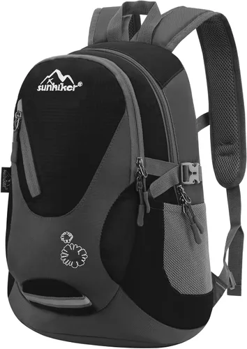 Vista 12 de sunhiker Pequeña mochila de senderismo para mujeres y hombres, 20L, ligera, mochila de viaje, mochila casual para ciclismo, acampar al aire libre