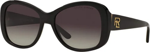 Vista 2 de Ralph by Ralph Lauren Gafas de sol rectangulares Rl8144 para mujer, Negro, gris (blackGrey Gradient)