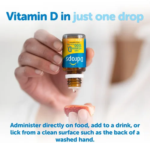 Vista 5 de Ddrops Adultos 1000 UI 180 gotas, vitamina D líquida, apoya huesos fuertes y sistema inmunológico. Sin cápsulas grandes, sin conservantes, sin OMG