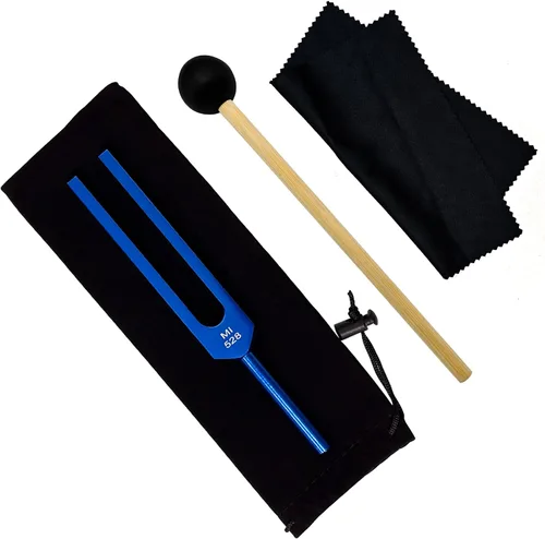 Vista 12 de MI528 Hz Juego de Diapasones de Afinación 528 Hz Diapasones Chakra para Reparación del ADN Sanación Diapasones de Afinación Sanación de Sonido