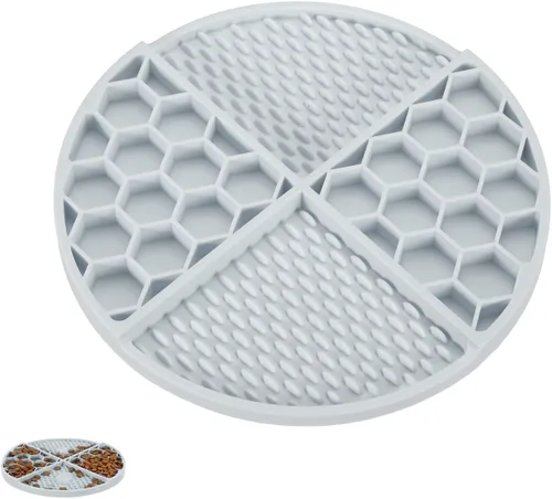 Vista 11 de Cuencos para perros de alimentación lenta, cuenco de comida para perros de comedor lento, amarillo y diámetro: 6.3 pulgadas, diseñado para perros