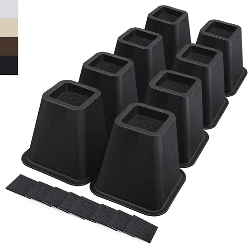 Vista 14 de ANNKUT Elevadores de cama resistentes de 6 pulgadas, elevadores de muebles para escritorio, silla, mesa o sofá, elevadores de sofá, soporta hasta