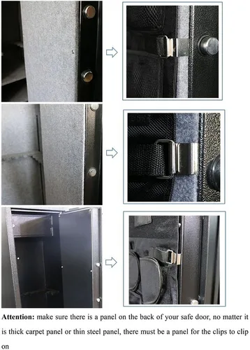 Vista 3 de SPIKA organizador de panel de puerta seguro de arma pequeña (14W48H)