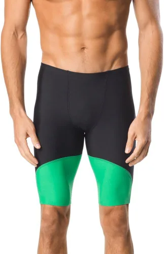 Vista 17 de Speedo Endurance+ - Traje de baño para hombre con colores del equipo empalmados chispa negro/azul