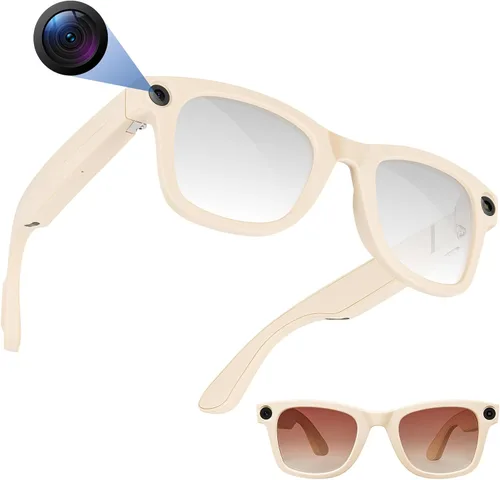 Vista 7 de TREEFIA Lentes inteligentes AI con cámara HD 1080P, traducción en tiempo real AI, audio Bluetooth, lentes inteligentes con cámara, grabadora