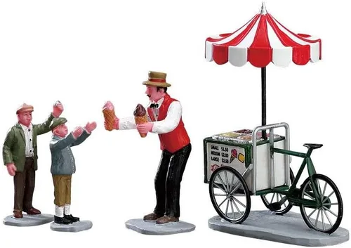 Vista 3 de Lemax - Carrito de gelato, juego de 4