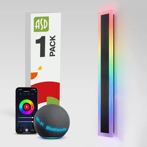 Vista 36 de ASD Lámpara LED de montaje en pared de 18 pulgadas de largo, aplique lineal para exteriores e interiores 3CCT, regulable, impermeable