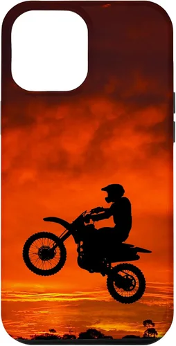 Vista 25 de Carcasa para iPhone 16 Motocross Dirt Bike Jump Sunset