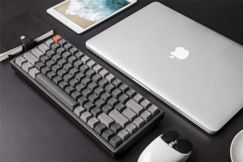 Vista 5 de Keychron Teclado mecánico inalámbrico K2 versión 2, con cable BluetoothUSB, compacto, 84 teclas RGB LED retroiluminado marco de aluminio para Mac
