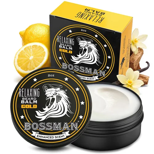 Vista 11 de Bossman Essentials Kit de barba para hombres, juego de 3, gelatina de aceite para barba, crema acondicionador fortificante, bálsamo para barba