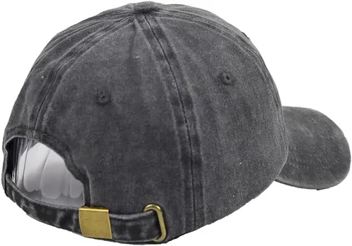 Vista 5 de HHNLB Bigfoot - Gorra de béisbol bordada ajustable de algodón retro de mezclilla de algodón para pies grandes