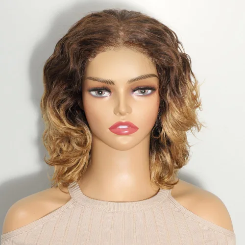 Vista 23 de Karlami Peluca de cabello humano Bob de 8 pulgadas, sin pegamento, 5 x 5 HD, con cierre de encaje, pelucas de cabello humano prearrancadas HD