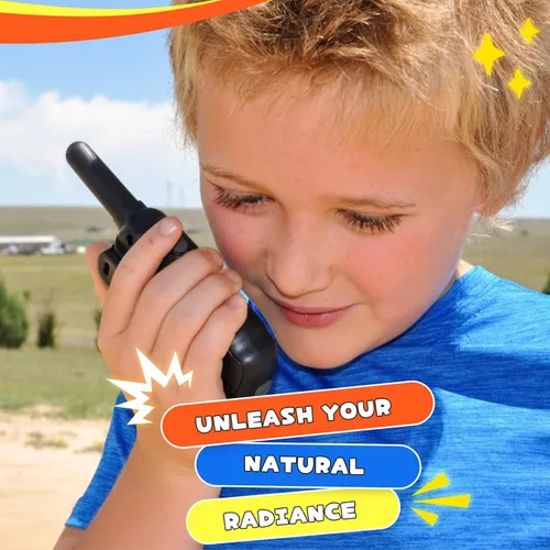 Vista 8 de Wishouse 2 Walkie Talkie recargables para niños con batería cargadora, Walky Talky familiar para cruceros adultos, camping al aire libre