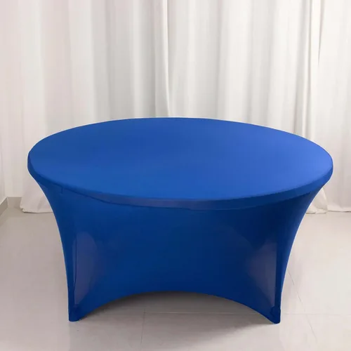 Vista 56 de Efavormart - Mantel rectangular de elastano elástico beige de 4 pies