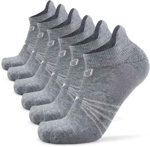 Vista 6 de Socks Daze Paquete de 36 calcetines deportivos de lana merina para hombre y mujer, para correr al tobillo, suaves, gruesos, acolchados