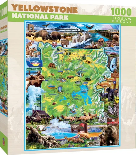 Vista 21 de MasterPieces National Parks Maps - Rompecabezas de 1000 piezas para adultos, familia o jóvenes - Parques Nacionales de Estados Unidos por Anderson