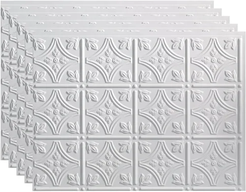 Vista 31 de FASÄDE - Paquete de 5 paneles de loseta en muro decorativa de vinil con estilo/patrón tradicional de 18x24 pulgadas