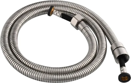 Vista 7 de CIENCIA Manguera de ducha RV de 4.9 ft de acero inoxidable flexible de repuesto con accesorios de latón, FHA018