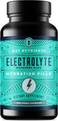 Vista 64 de KEY NUTRIENTS Electrolitos en polvo sin azúcar, limonada de maracuyá con 6 electrolitos y minerales, fibra prebiótica y polvos de hidratación