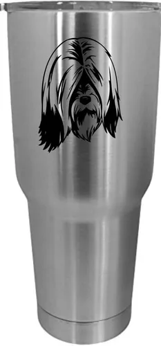 Vista 553 de Cairn Terrier - Vaso grabado con temática de perro, 30 onzas