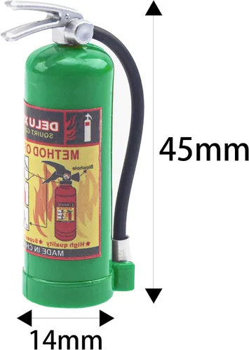 Vista 5 de Extintores de incendios a escala RC 1/10 con calcomanías, accesorios de decoración, compatibles con Traxxas TRX4 Axial SCX10 Redcat Gen7 D90 TF2