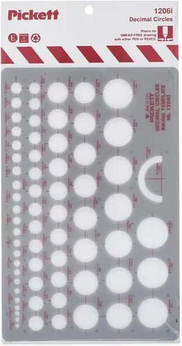 Vista 10 de Pickett plantilla 10 para tuercas y cabezas hexagonales isométricas.
