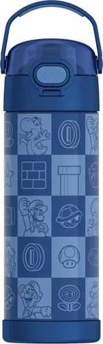 Vista 27 de THERMOS FUNTAINER - Botella aislada al vacío de acero inoxidable de 16 onzas con tapa ancha de boquilla, princesa Ariel Princess Ariel