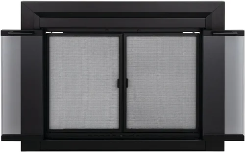 Vista 2 de Pleasant Hearth Clairmont - Puerta de cristal para chimenea, pequeña (CM-3010)