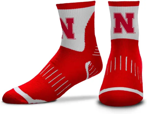Vista 10 de For Bare Feet Adult NCAA Surge Quarter Length Crew Socks - All Weather Performance - Men & Women - Enhance Your Team Footwear