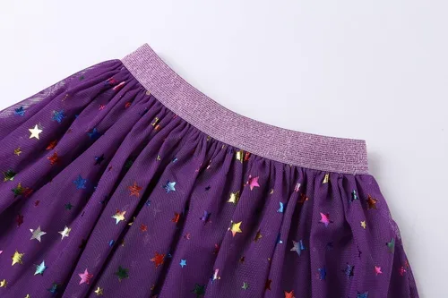 Vista 5 de DaniChins - Falda tutú en capas para niña pequeña