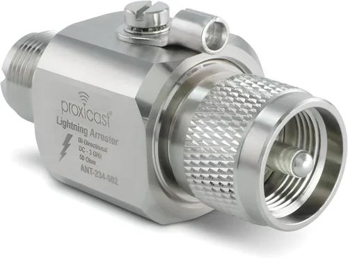 Vista 9 de Proxicast Pararayos/Supresor Coaxial con Conectores Hembra UHF SO-239 - Protector de Sobretensiones de Cable Coaxial de Grado Profesional para RF