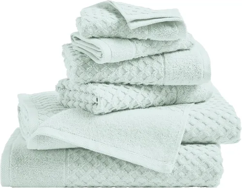 Vista 22 de Great Bay Home - Toallas de mano 100% algodón blanco, 6 toallas de baño suaves para manos, altamente absorbentes y de secado rápido, colección 01