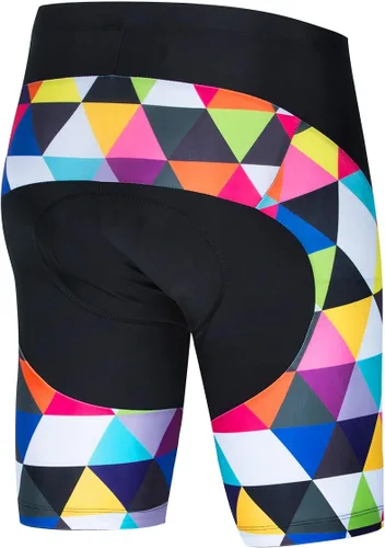Vista 45 de Weimostar Hombre Ciclismo Jersey Manga Corta Bicicleta Ropa Multicolor Diamante