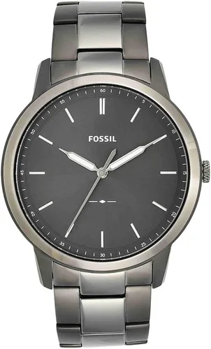 Vista 14 de Fossil - Reloj de cuarzo minimalista para hombre, de acero inoxidable y cuero, de tres agujas Negro (Black Bracelet)