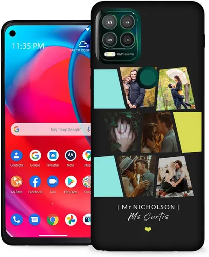 Vista 11 de Funda personalizada para Motorola Moto G Stylus 5G con nombre de foto y texto – GStylus 5G personalizada para teléfono móvil/smartphone/teléfono