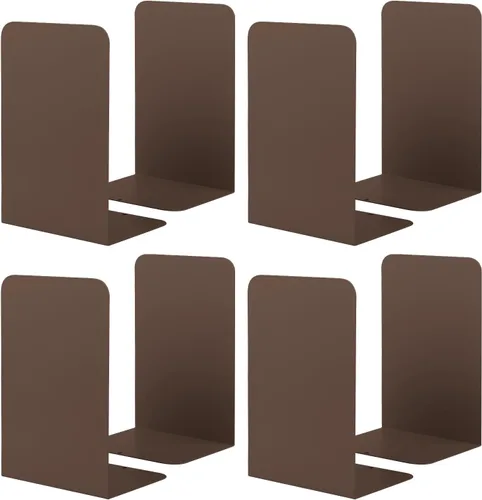 Vista 16 de Honagu Sujetalibros para estantes, hogar, oficina, tapón de metal para libros, soportes de metal para sujetalibros, sujetalibros decorativos