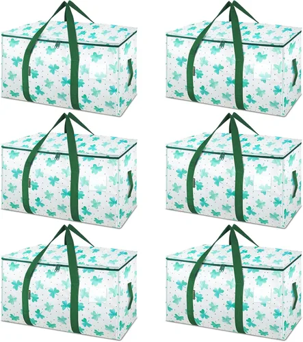 Vista 41 de BALEINE Paquete de 2 bolsas de mudanza de gran tamaño con asas reforzadas, bolsa de almacenamiento resistente para ropa, suministros de mudanza