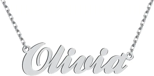 Vista 73 de Personalized Custom Name Pendant Necklace Stainless Steel for Women