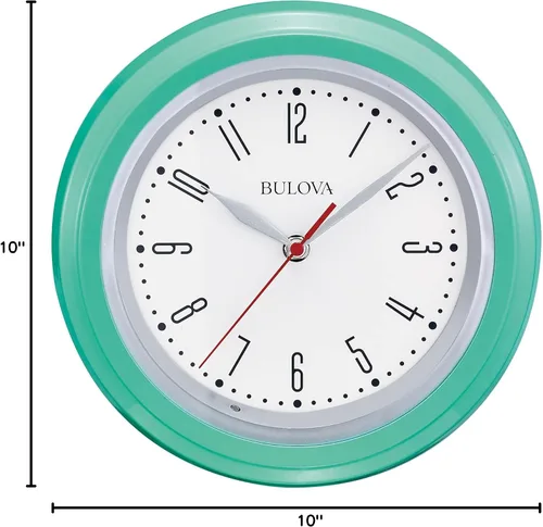 Vista 5 de Bulova C4892 Darian Reloj de pared decorativo moderno con esfera iluminada trasera, luz trasera totalmente iluminada automática, manecilla