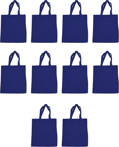 Vista 9 de DISCOUNT PROMOS Juego de 1 bolsas de lona de algodón personalizadas, texto personalizado, logotipo, imagen, reutilizables, ideales para compras