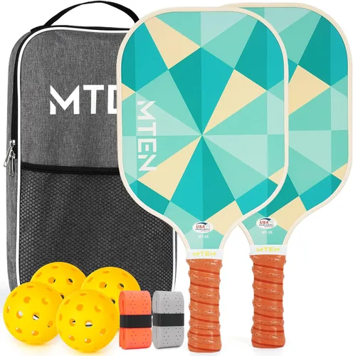 Vista 8 de Pickleball Paddles Set of 2 or 4, or Single Paddle – USAPA Approved Fiberglass Surface Pickleball Rackets Set for Men & Women