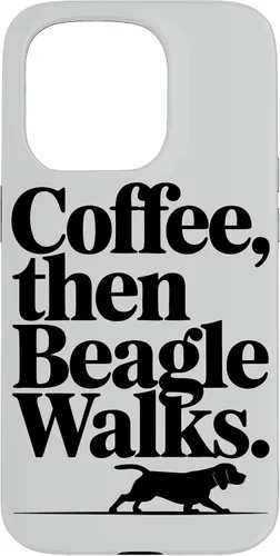 Vista 14 de Funny Beagle Walks Dad Beagle Mom Parent Beagle Coffee Case for iPhone XR