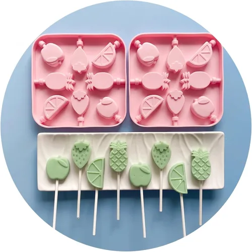 Vista 7 de Silicone Lollipop Mold Set,Animal Candy Sucker Mold (2pcs Animal)