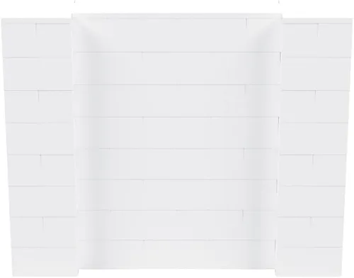 Vista 63 de EverBlock Kit de pared de 5 x 4 pies Bloques de construcción modulares Sistema de pared para edificios, pantallas y estructuras Divisor