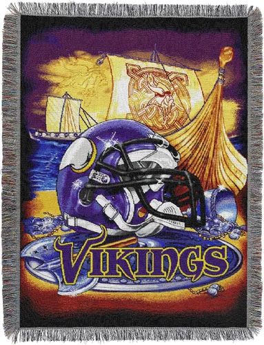 Vista 4 de Northwest NFL Woven Tapestry Wall Hanging, 48 x 60 Inches, Officially Licensed, Decorative Fringes