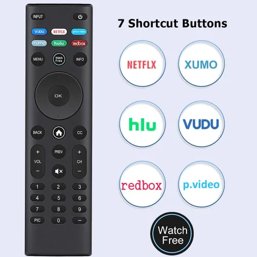 Vista 5 de Mando a distancia universal para todos los televisores inteligentes LED LCD HD 4K UHD HDR Smartcast 3D, repuesto para Vizio All Smart TV Remote