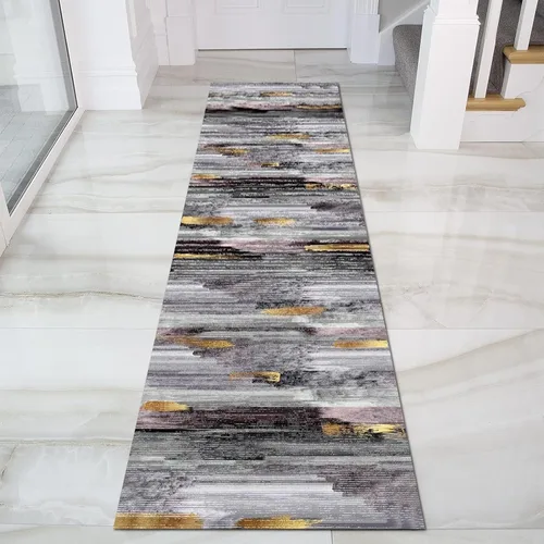 Vista 2 de Alfombra moderna para pasillo – Pasillo – Pasillo Pasillo Escaleras Alfombra antideslizante Alfombra de pasillo 3.3 ft/4.9 ft/6.6 ft/8.2 ft/9.8