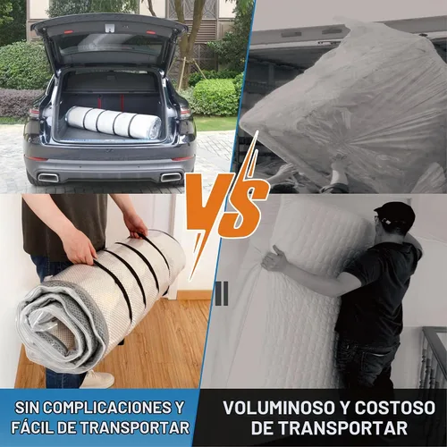Vista 3 de Bolsa de vacío para colchón de espuma con 4 correas ajustables, Queen/Full