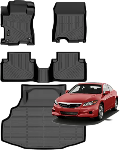 Vista 19 de Juego completo de tapetes de auto para todo tipo de clima, revestimiento automotriz para piso y maletero