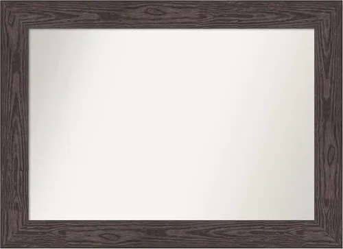 Vista 137 de Amanti Art Espejo personalizado, espejo de baño negro puente, espejo de pared o espejo de tocador de baño sobre el fregadero (26 x 26 pulgadas)
